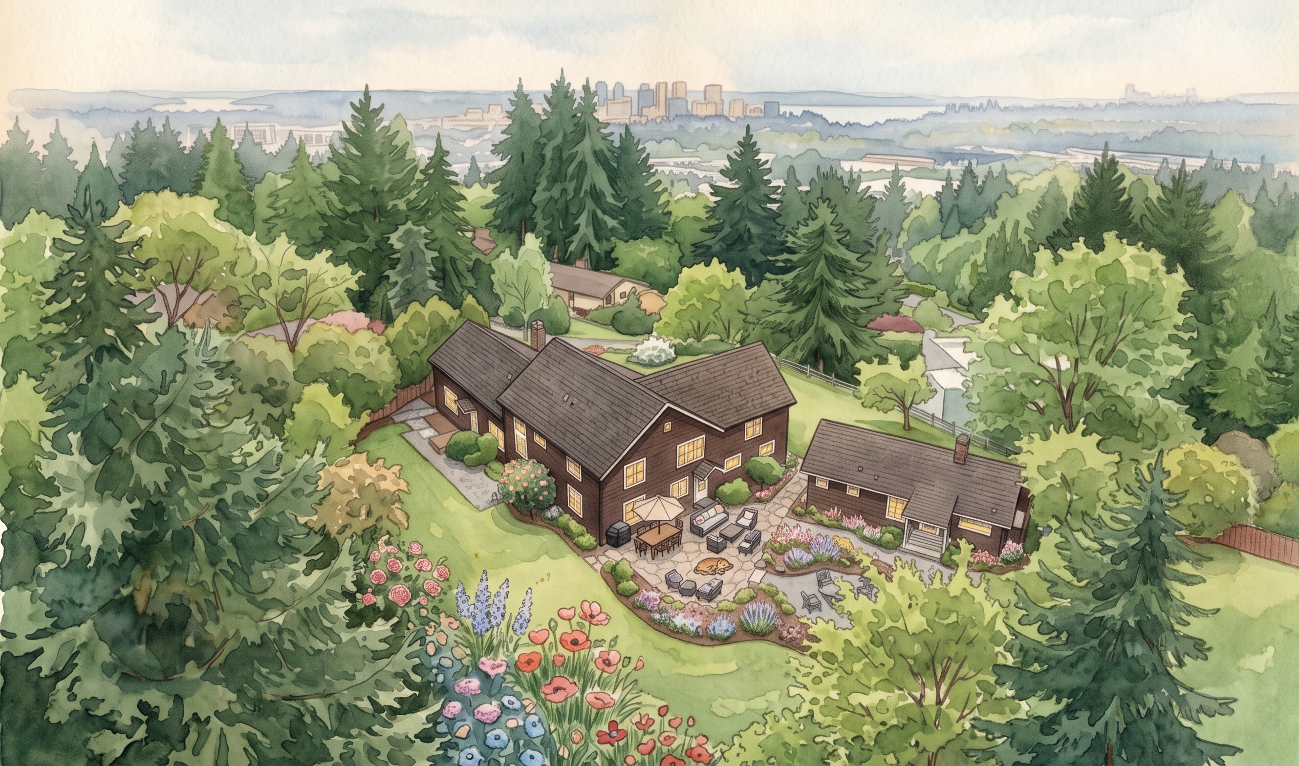 Cherrycrest Farm Watercolor Estate